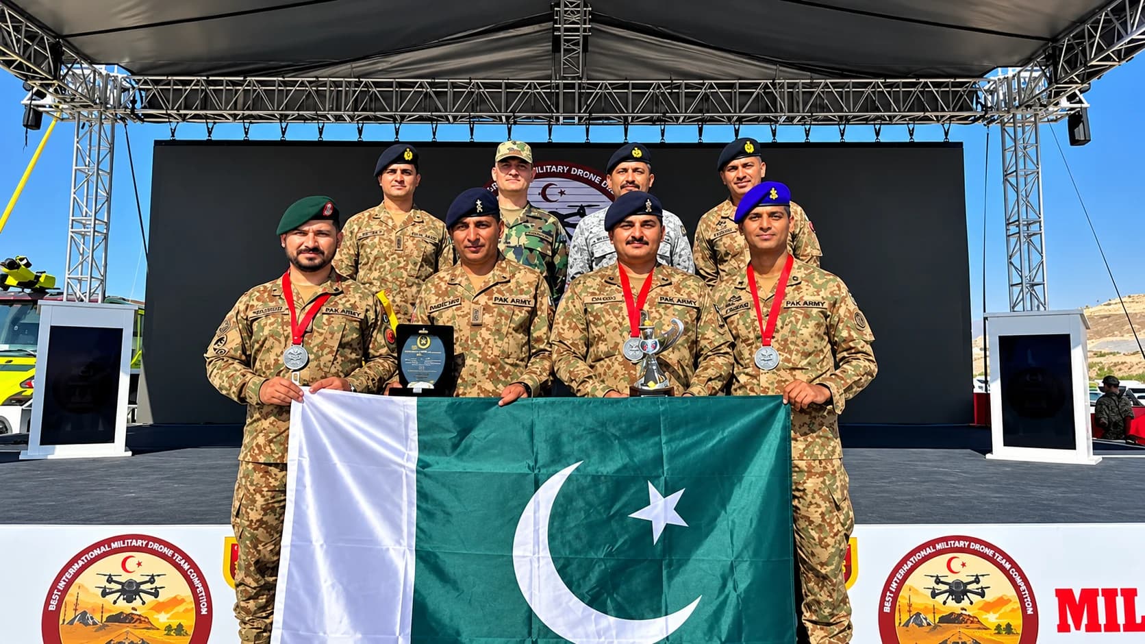 Pakistan Beats European Rivals, Secures Silver in Military Drone Competition